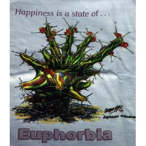 T-shirt, Euphorbia schizacantha, XL, Blue