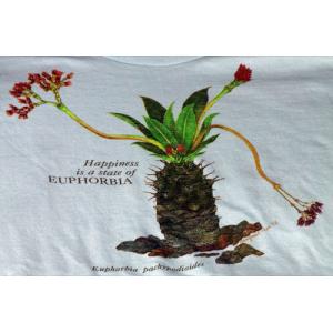 T-shirt, Euphorbia pachypodioides, Small, blue